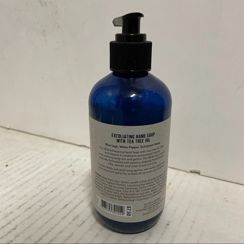 Bath Body Works Iced Blue Sage Hand Soap Tea Tree
